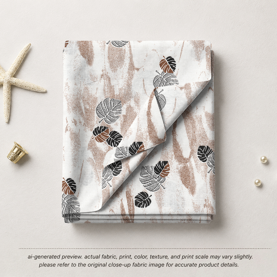 Rustic Monsoon Leaf Print