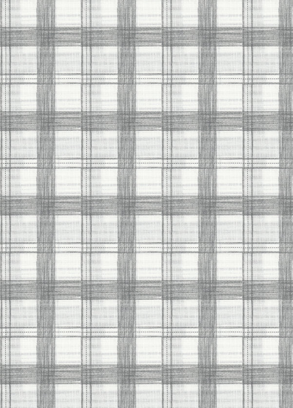 Black & White Wide Plaid Check