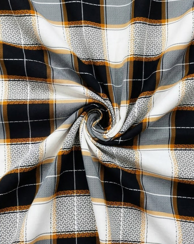 Mustard & Noir Classic Plaid
