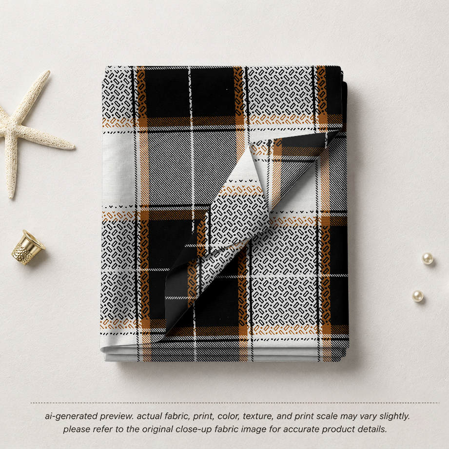 Mustard & Noir Classic Plaid