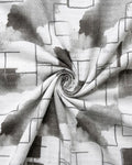 Monochrome Watercolor Chain Geo