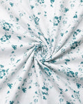 Powder Blue Ditsy Floral Print