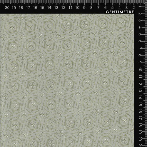 Beige Geometric Mandala Circle Print