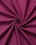 Burgundy Ditsy Dot Print