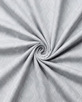 Silver Grey Diamond Geometric Jacquard