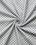 Grey & White Diamond Dot Geometric