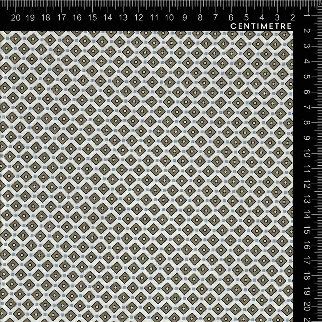 Grey & White Diamond Dot Geometric