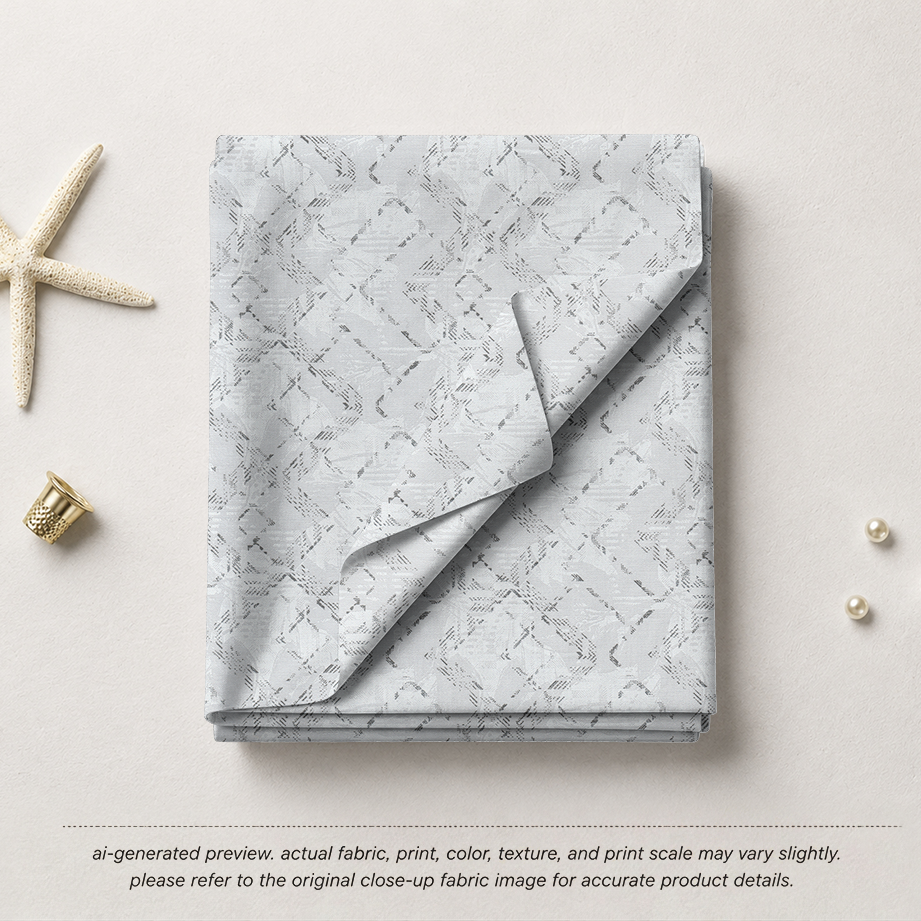 White & Grey Abstract Brushstroke Geometric