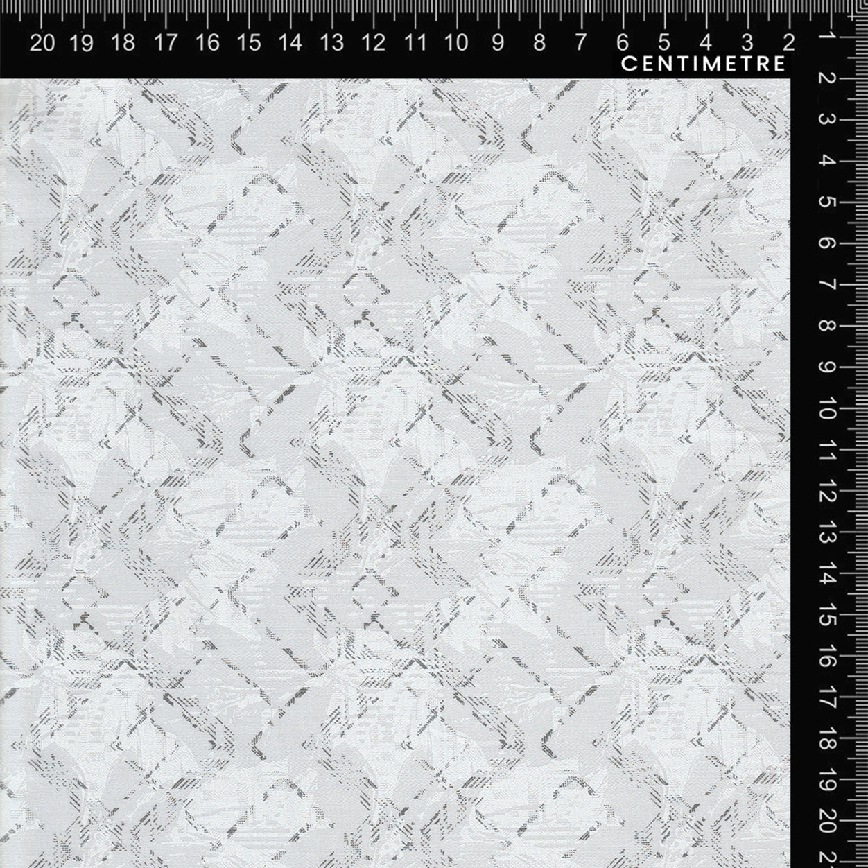 White & Grey Abstract Brushstroke Geometric