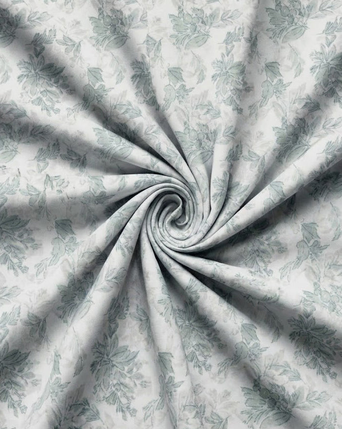 Watercolour Grey Floral Botanical