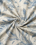 Dusty Blue Leafy Botanical Print