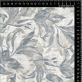 Dusty Blue Leafy Botanical Print