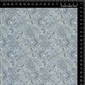 Powder Blue & Cream Paisley Floral