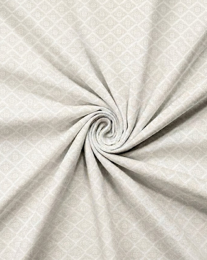 Cream & Beige Delicate Diamond Lattice
