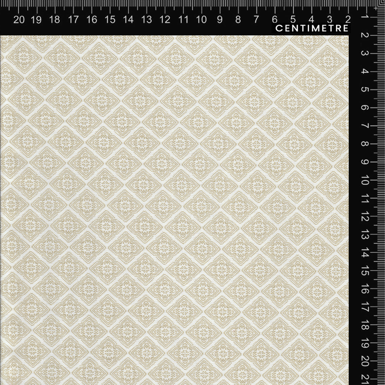 Cream & Beige Delicate Diamond Lattice