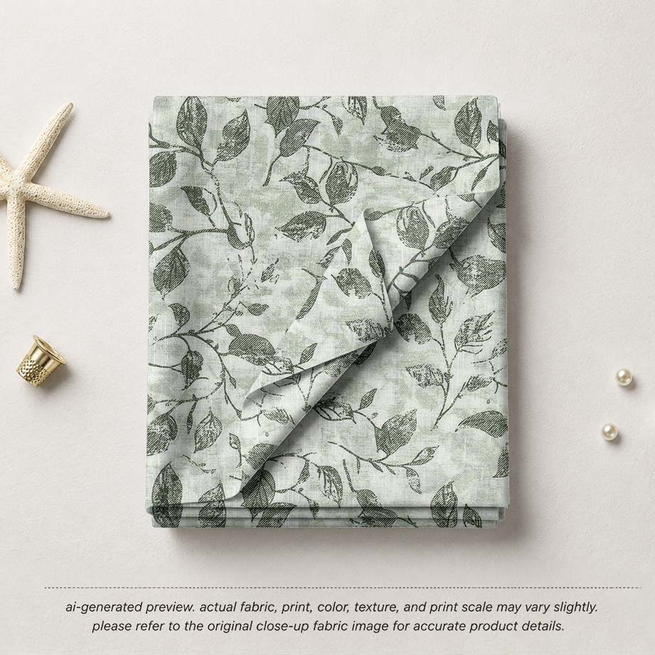 Sage Green Botanical Sketch