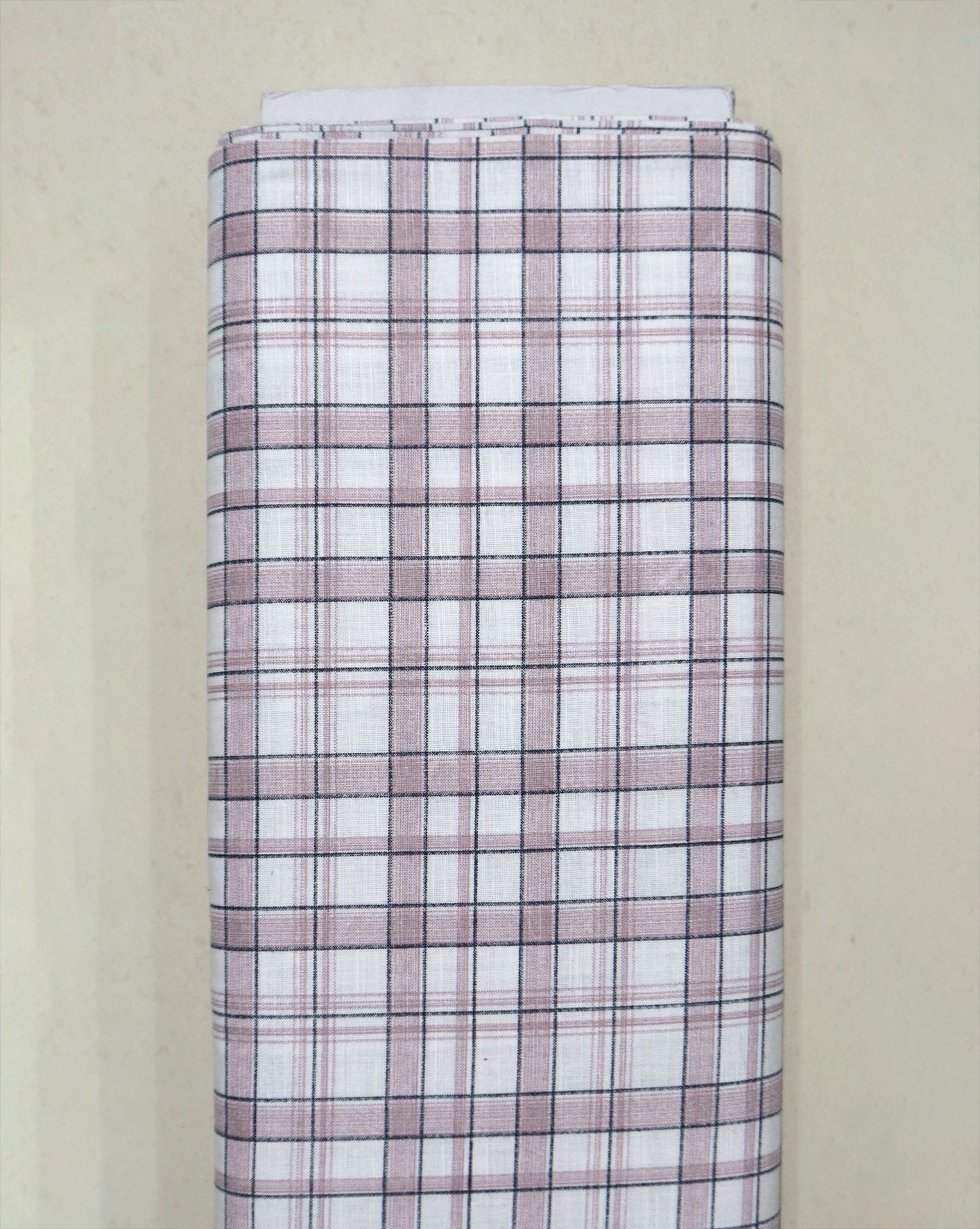 Mauve & Grey Windowpane Check