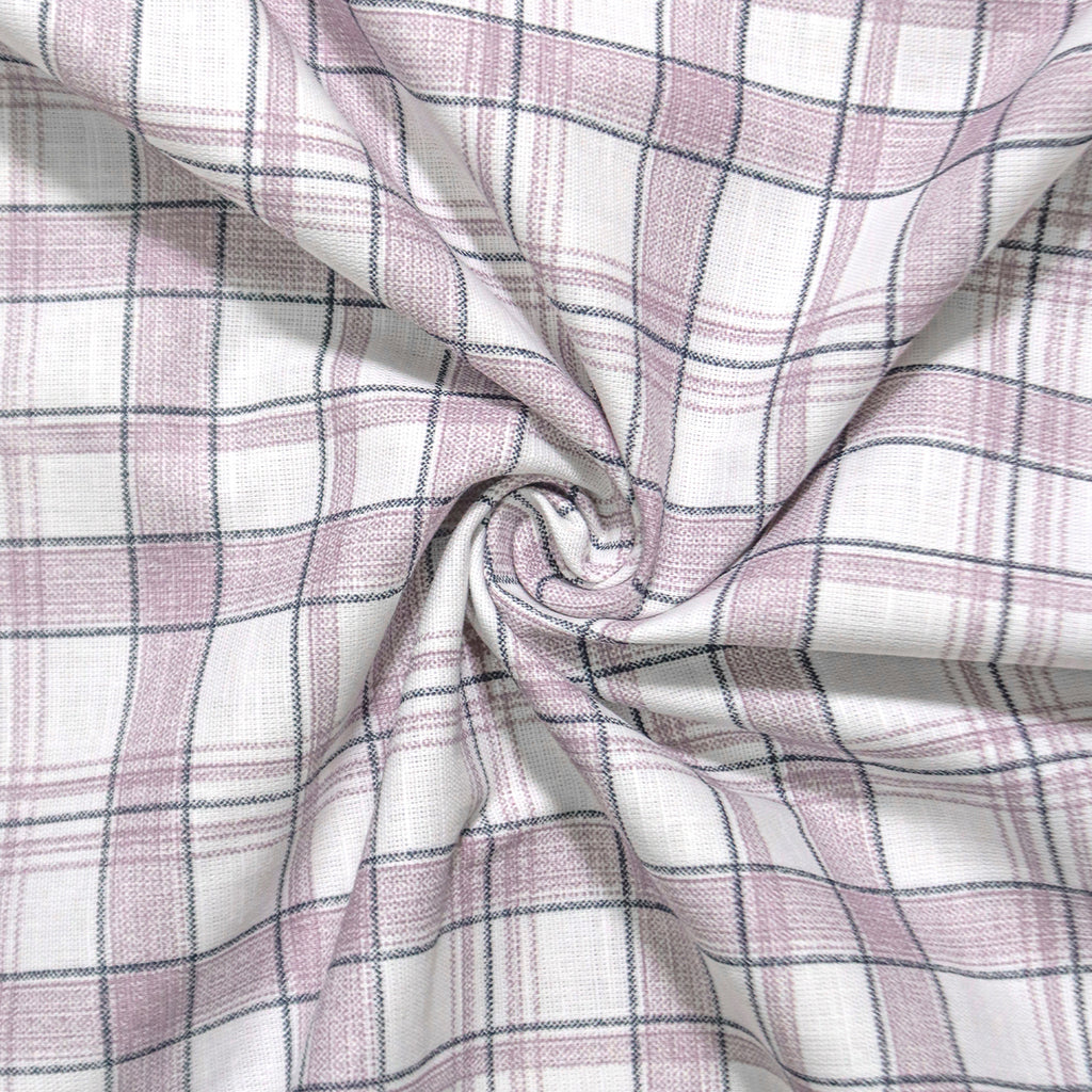 Mauve & Grey Windowpane Check