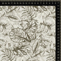 Olive Green Botanical Leaf Sketch