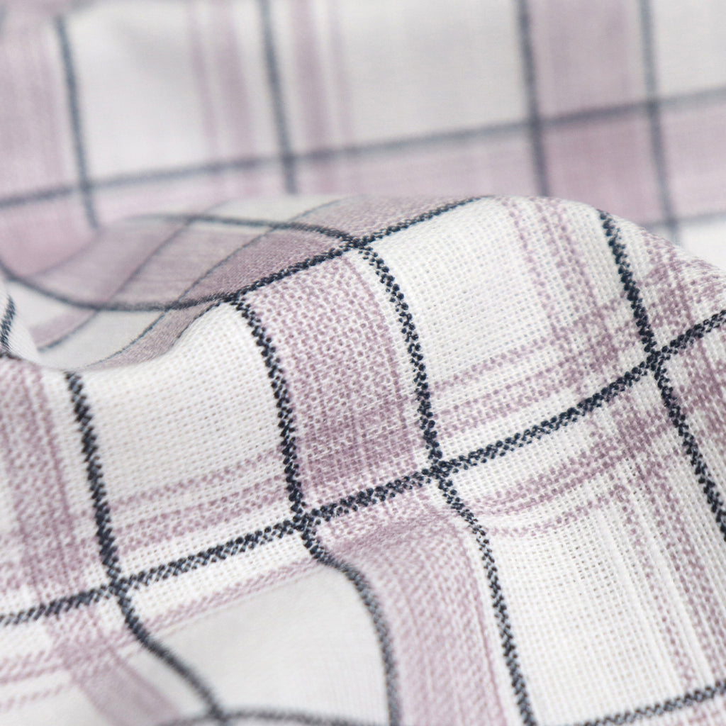 Mauve & Grey Windowpane Check