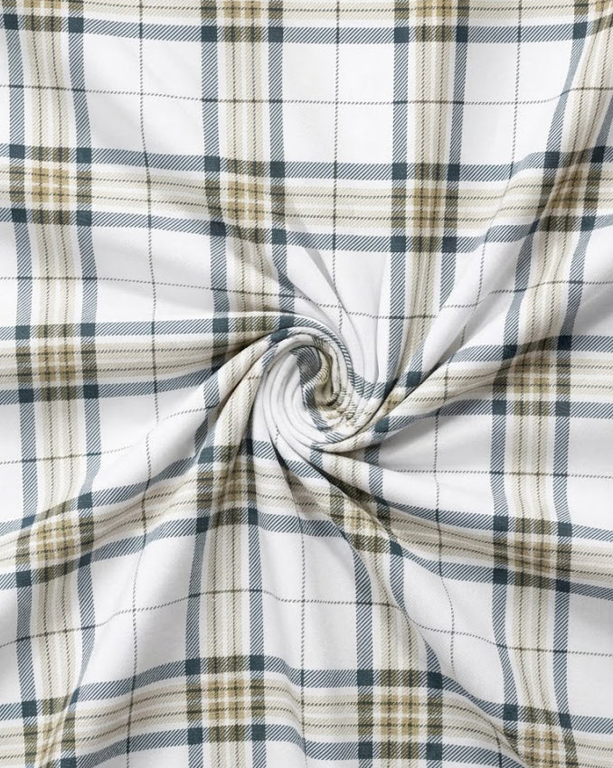 Beige & Grey Classic Plaid