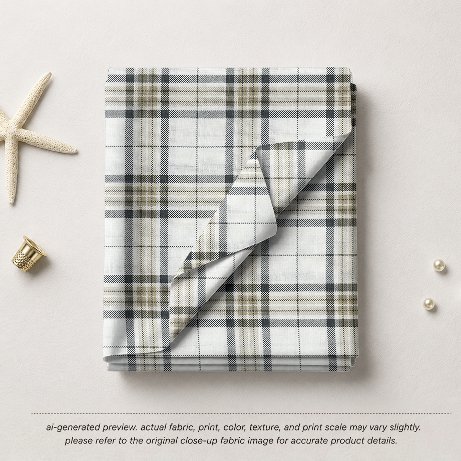 Beige & Grey Classic Plaid