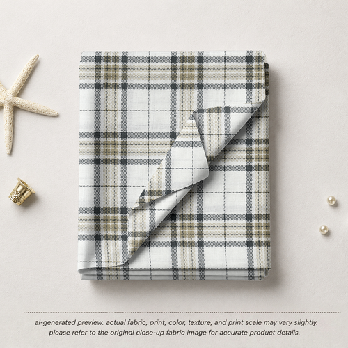 Beige & Grey Classic Plaid