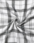 Black & White Wide Plaid Check