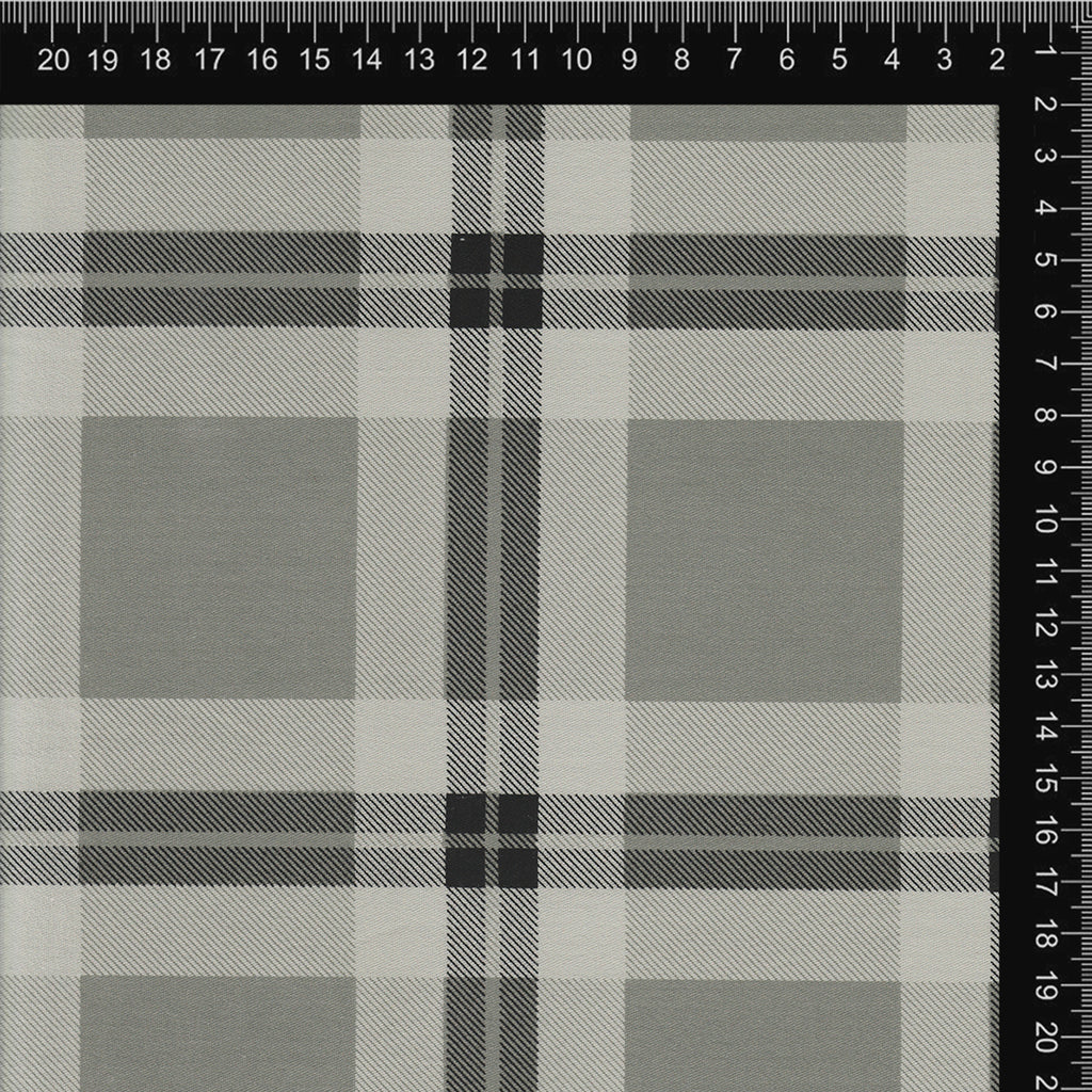 White, Black & Grey Bold Plaid