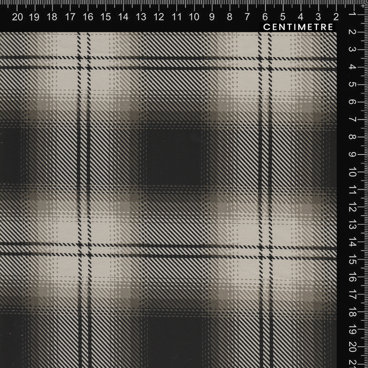 Black, White & Grey Textured Plaid