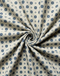 Grey & Blue Diamond Star Geo Print