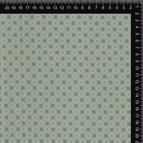 Grey & Blue Diamond Star Geo Print