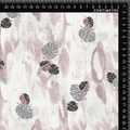 Dusty Rose & Monstera Leaf Abstract