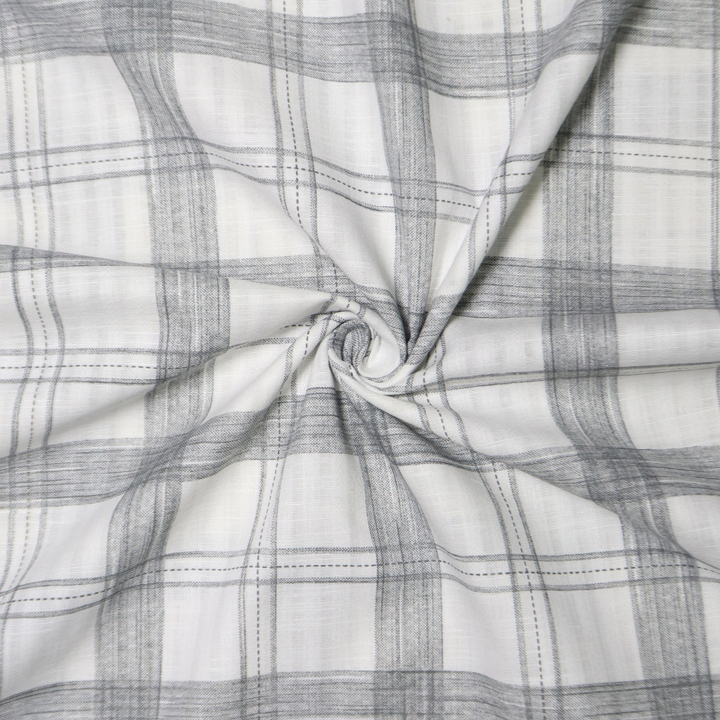 Black & White Wide Plaid Check
