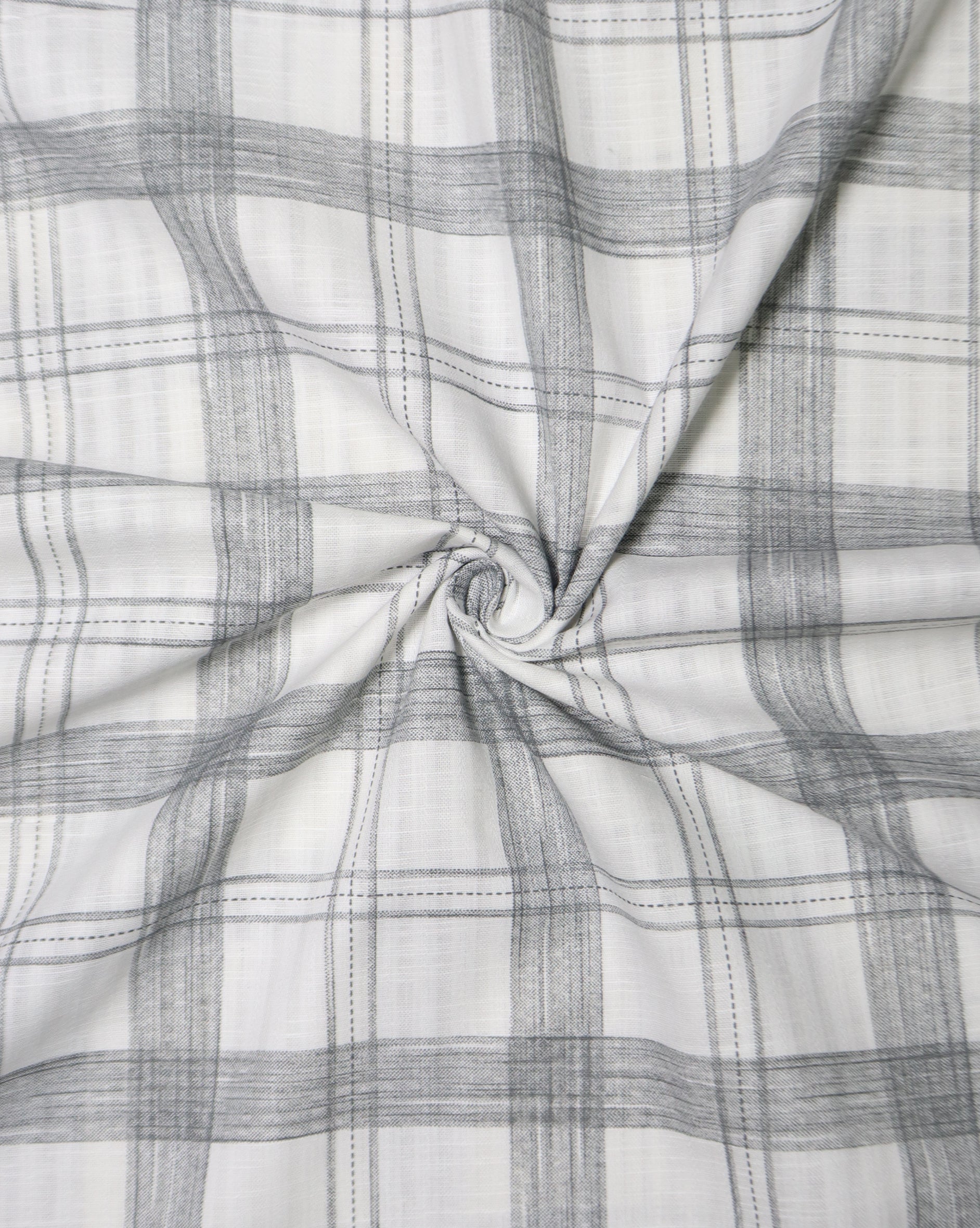 Black & White Wide Plaid Check