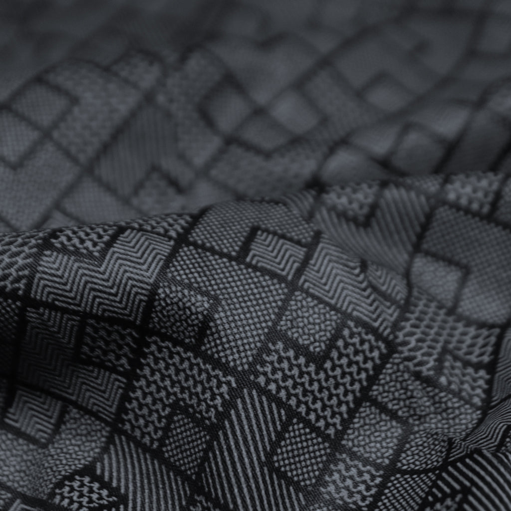 Black & White Geometric Basketweave