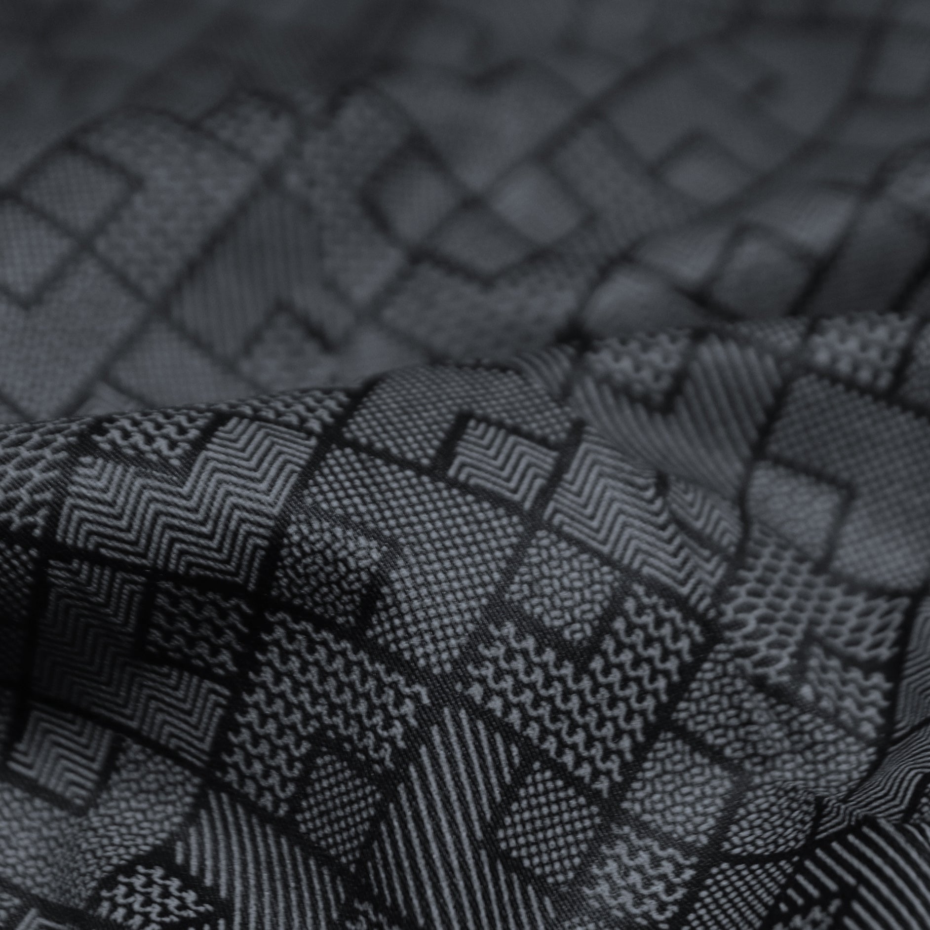 Black & White Geometric Basketweave