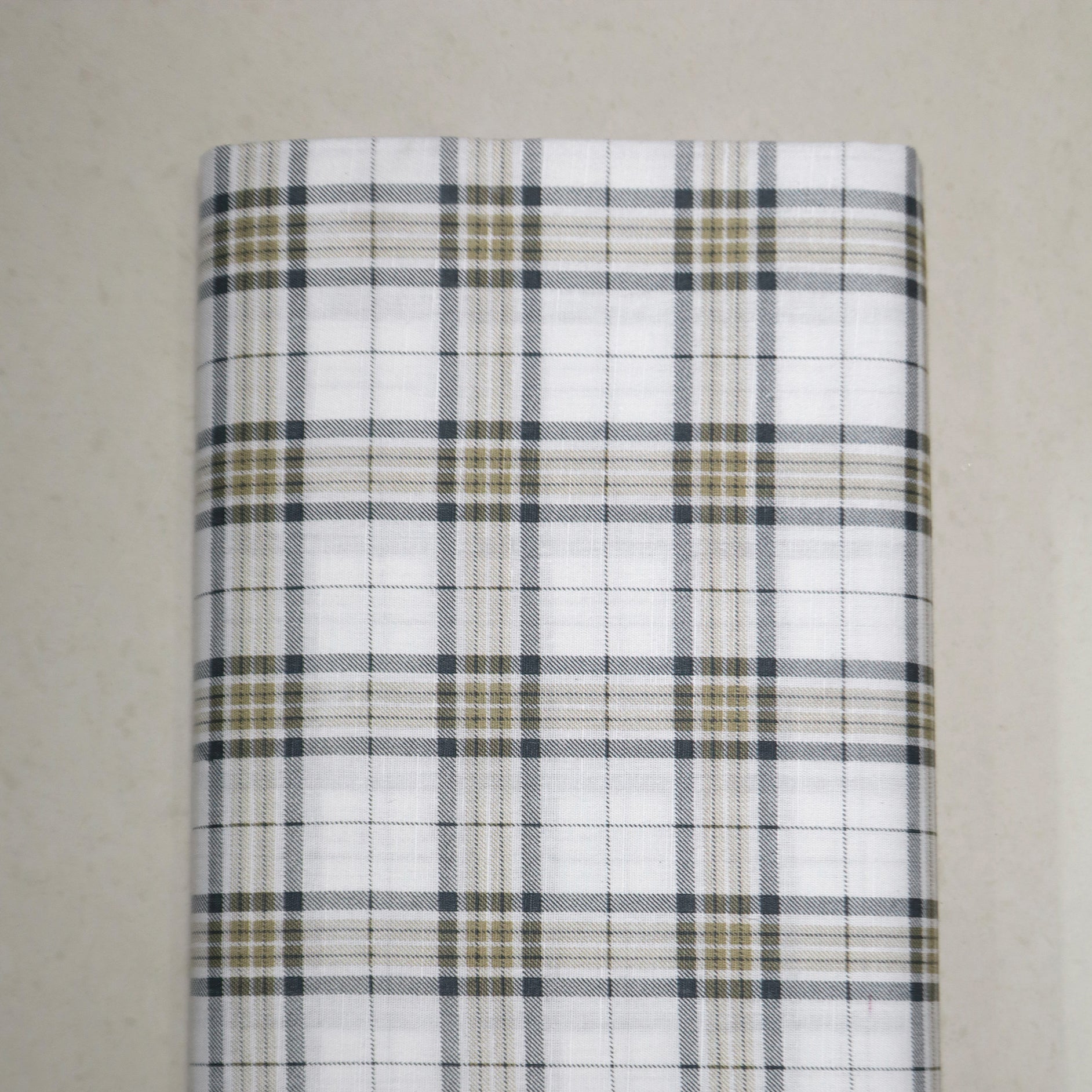 Beige & Grey Classic Plaid