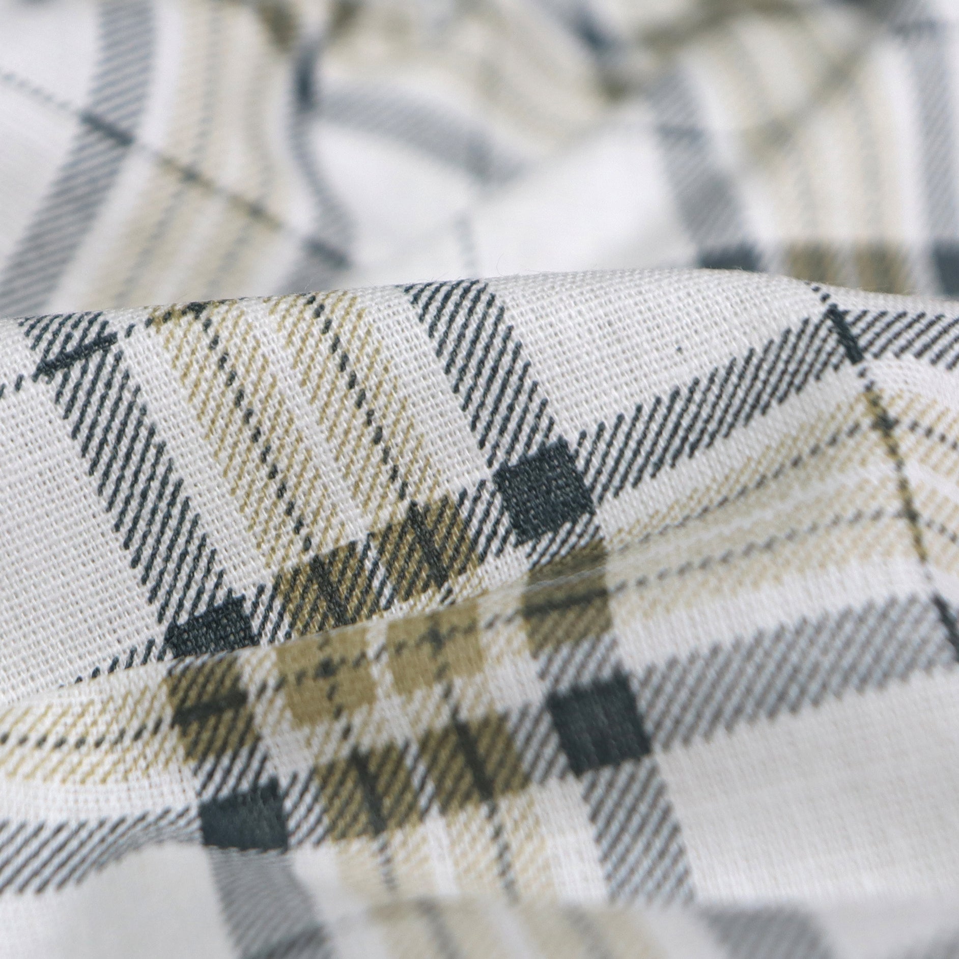 Beige & Grey Classic Plaid