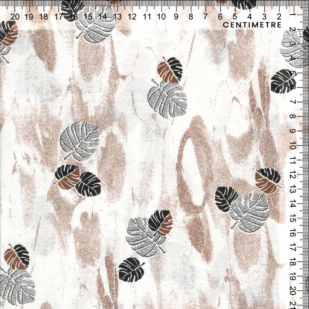 Rustic Monsoon Leaf Print