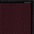 Burgundy Ditsy Dot Print