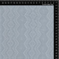 Silver Grey Diamond Geometric Jacquard