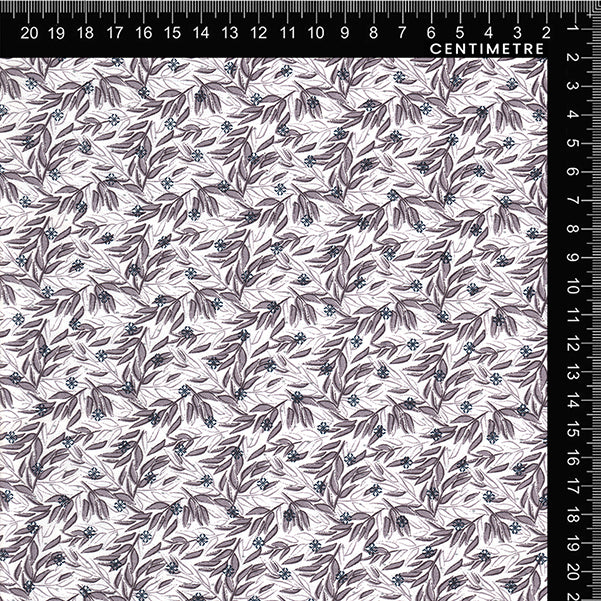 Lilac & Slate Blue Vine Floral