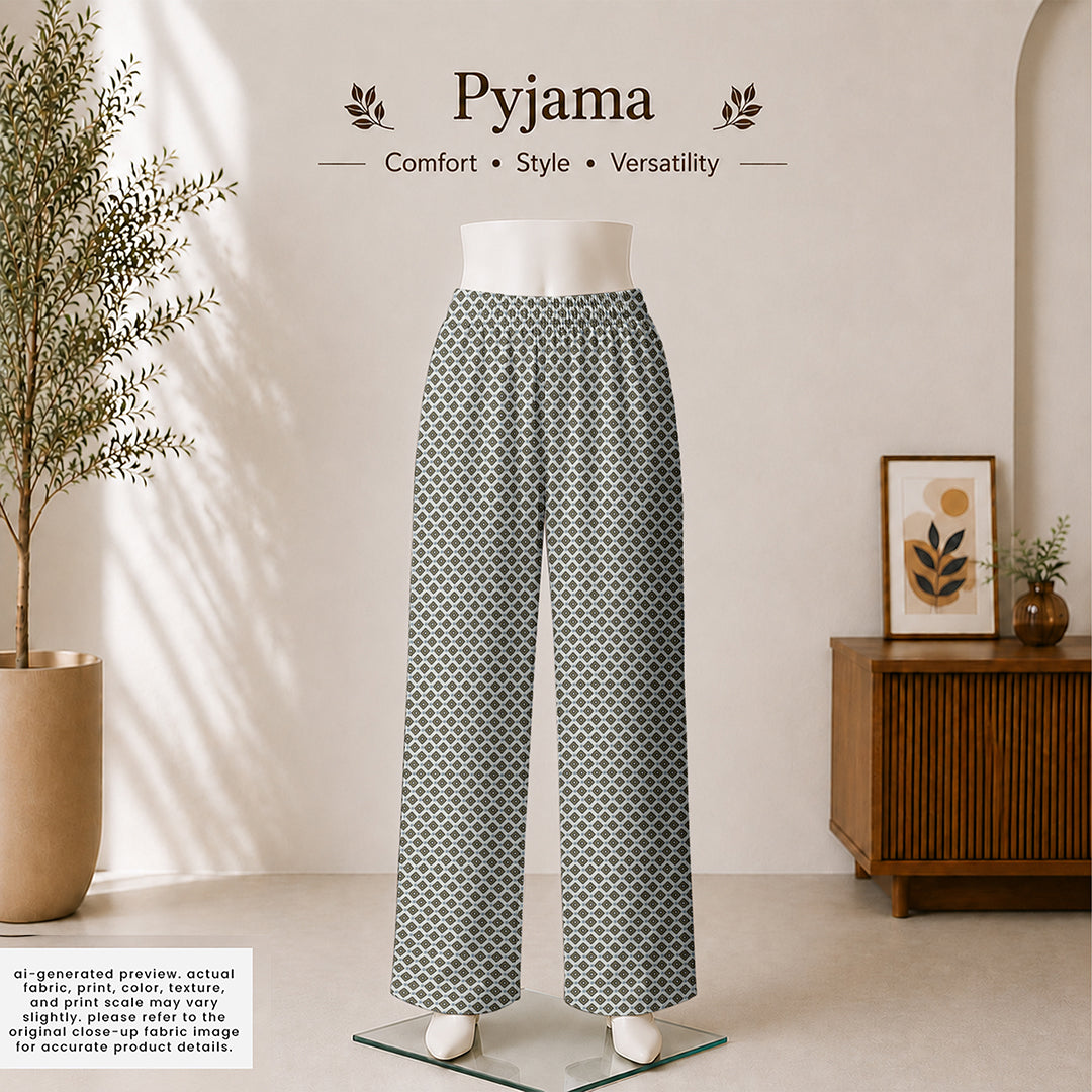 Grey & White Diamond Dot Geometric