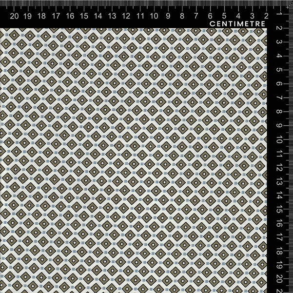 Grey & White Diamond Dot Geometric