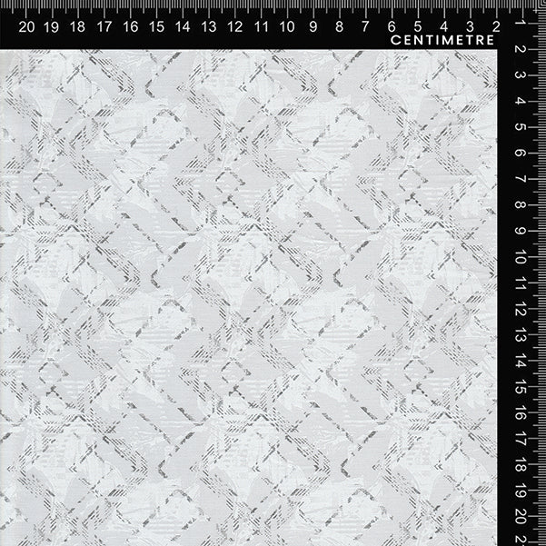 White & Grey Abstract Brushstroke Geometric