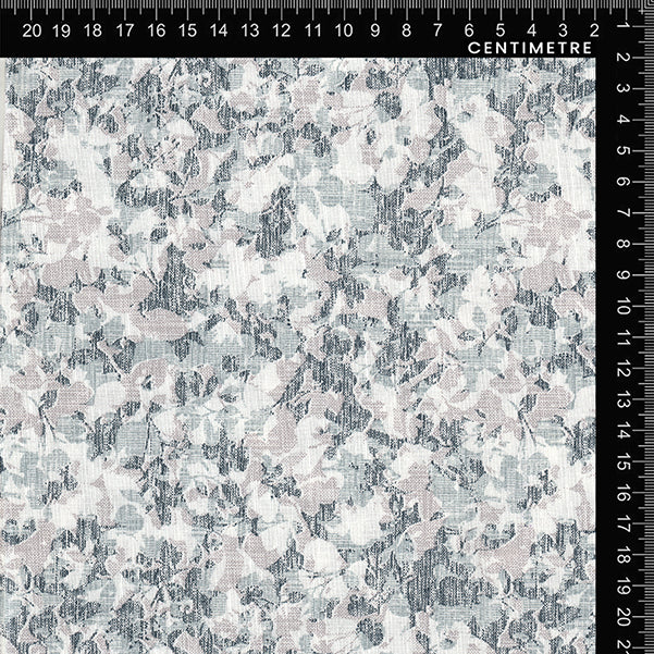 Slate Grey Abstract Floral Camouflage