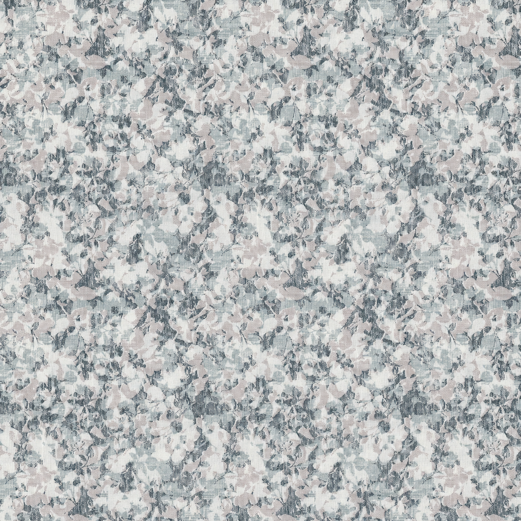 Slate Grey Abstract Floral Camouflage