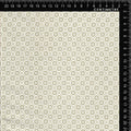 Beige Circular Medallion Geo Print