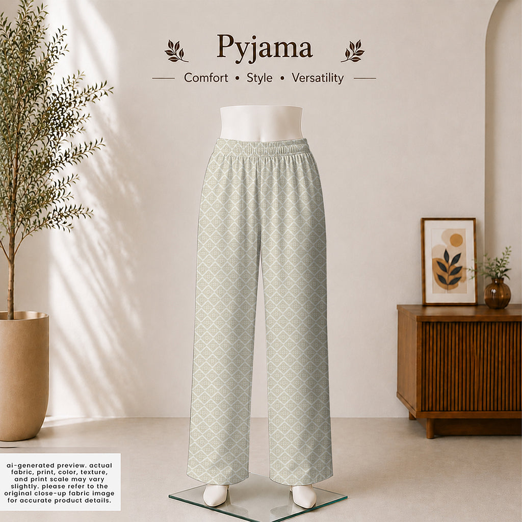Cream & Beige Delicate Diamond Lattice